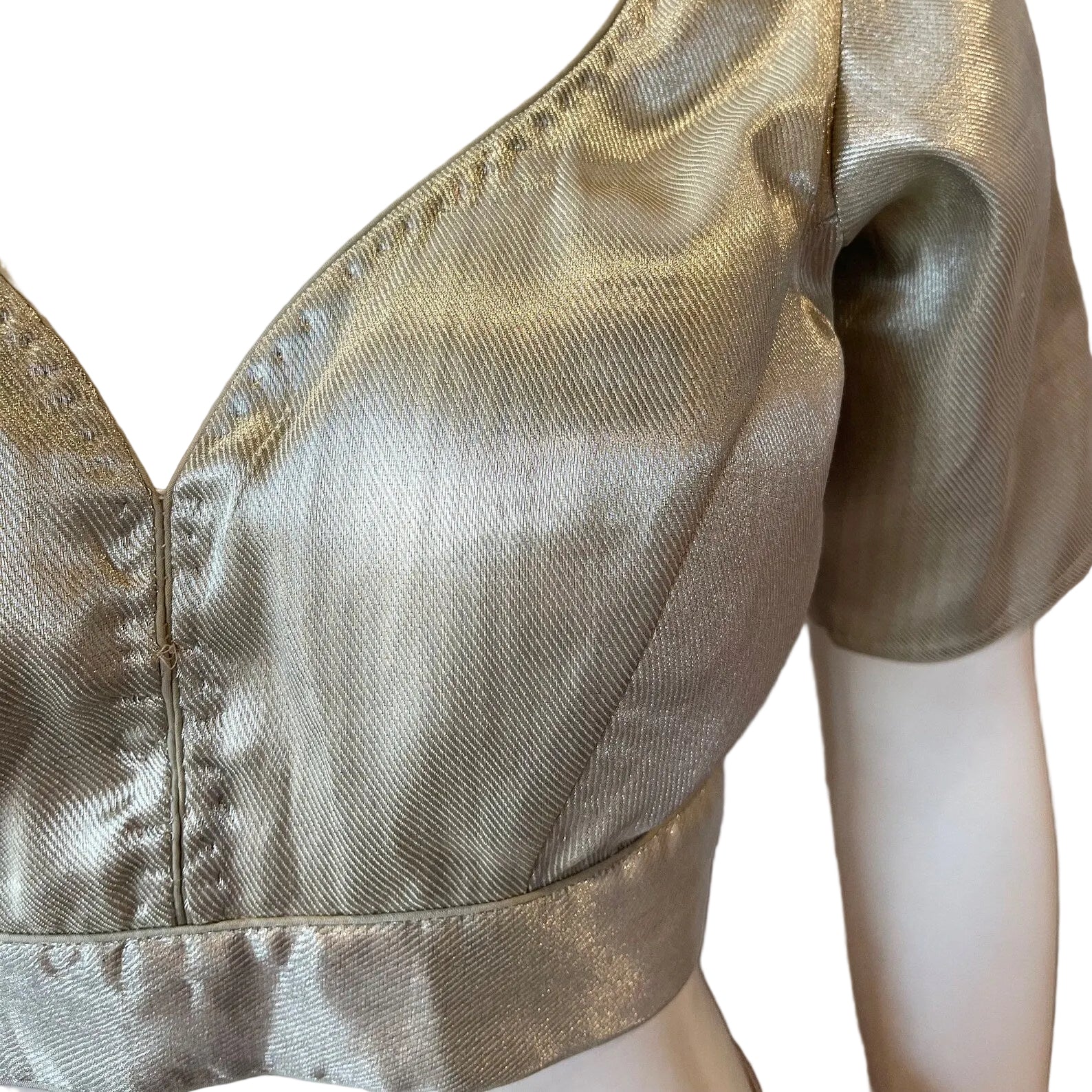 Silver Silk Blouse