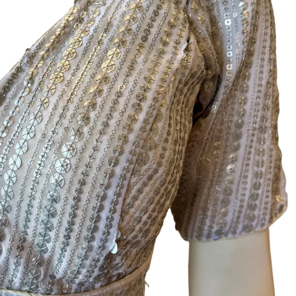 Silver Sequins Blouse