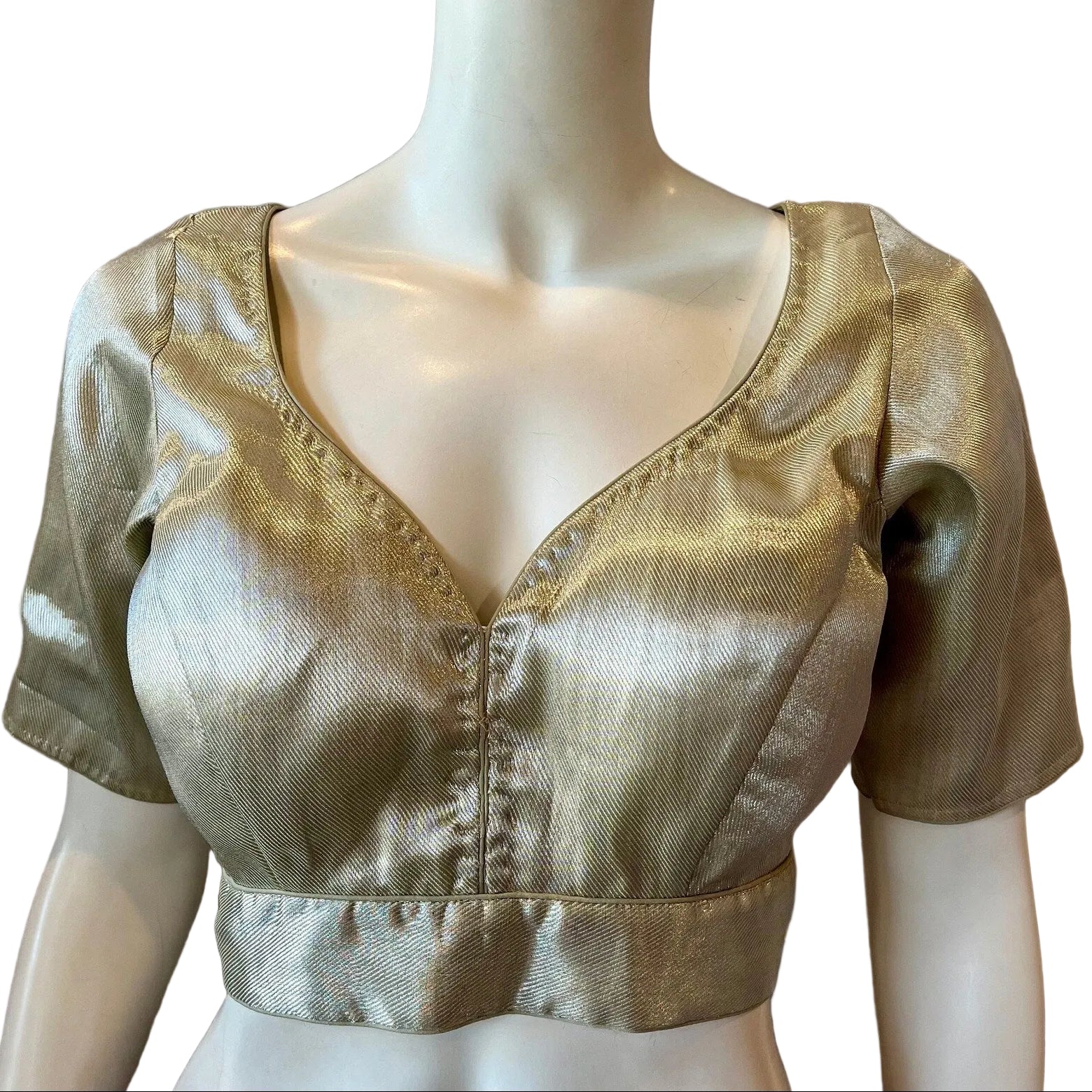 Silver Silk Blouse