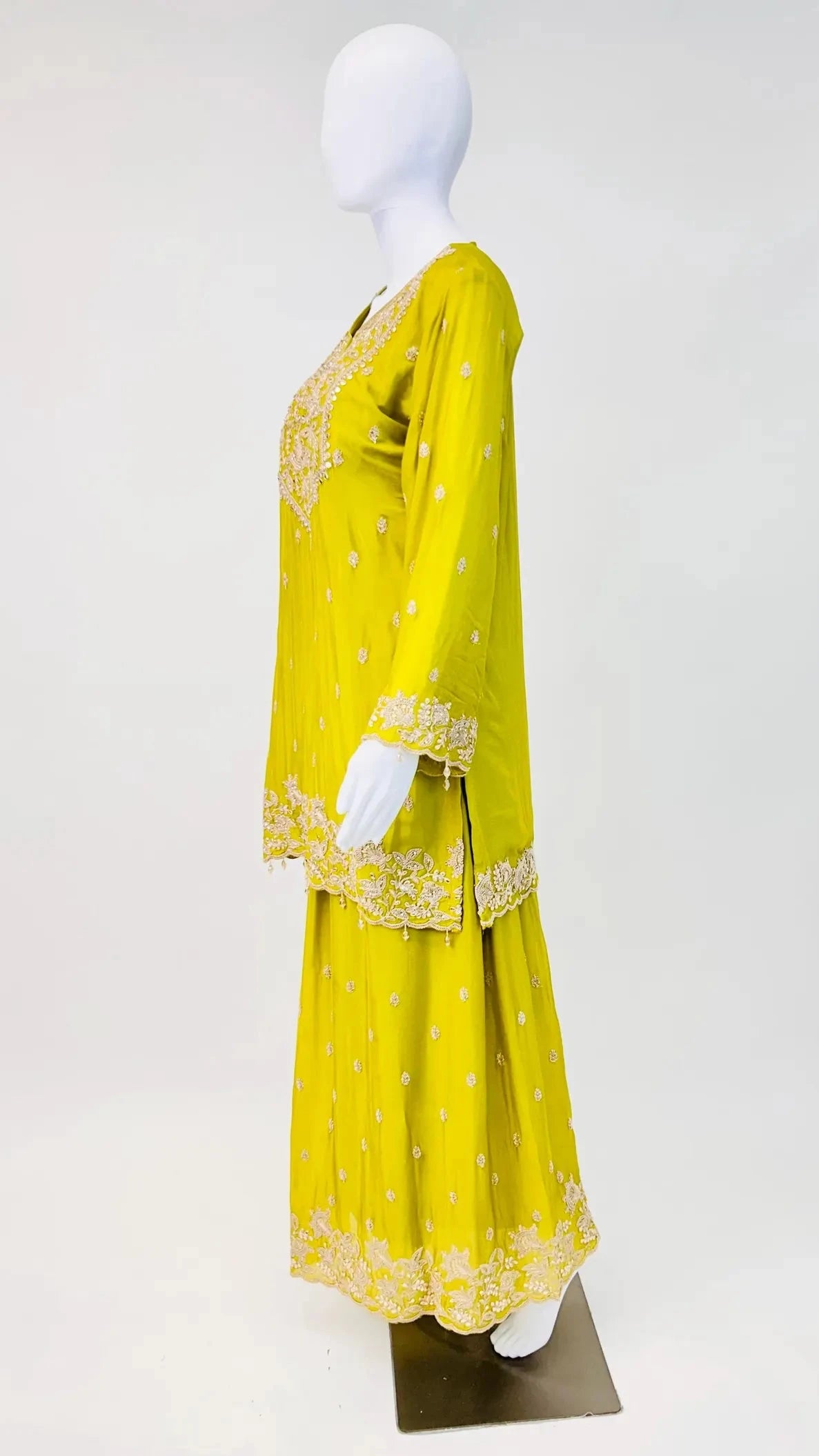 Olive Green Skirt Set