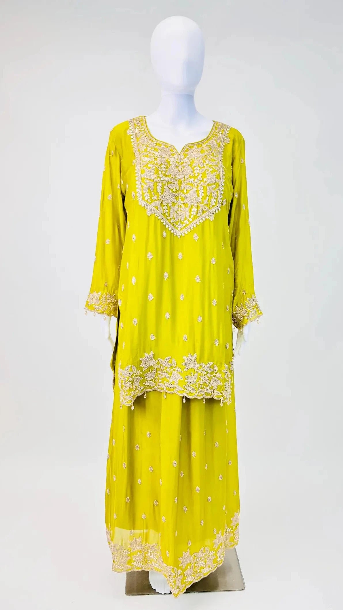 Olive Green Skirt Set