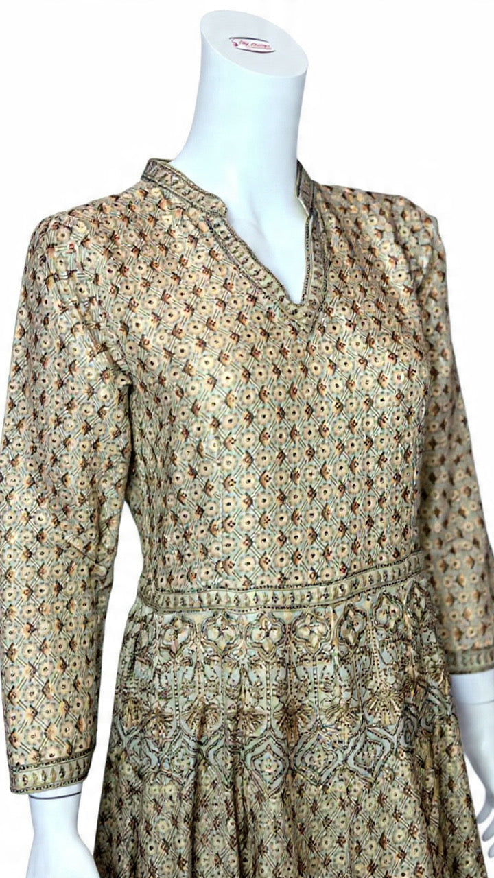Beige Anarkali Dress