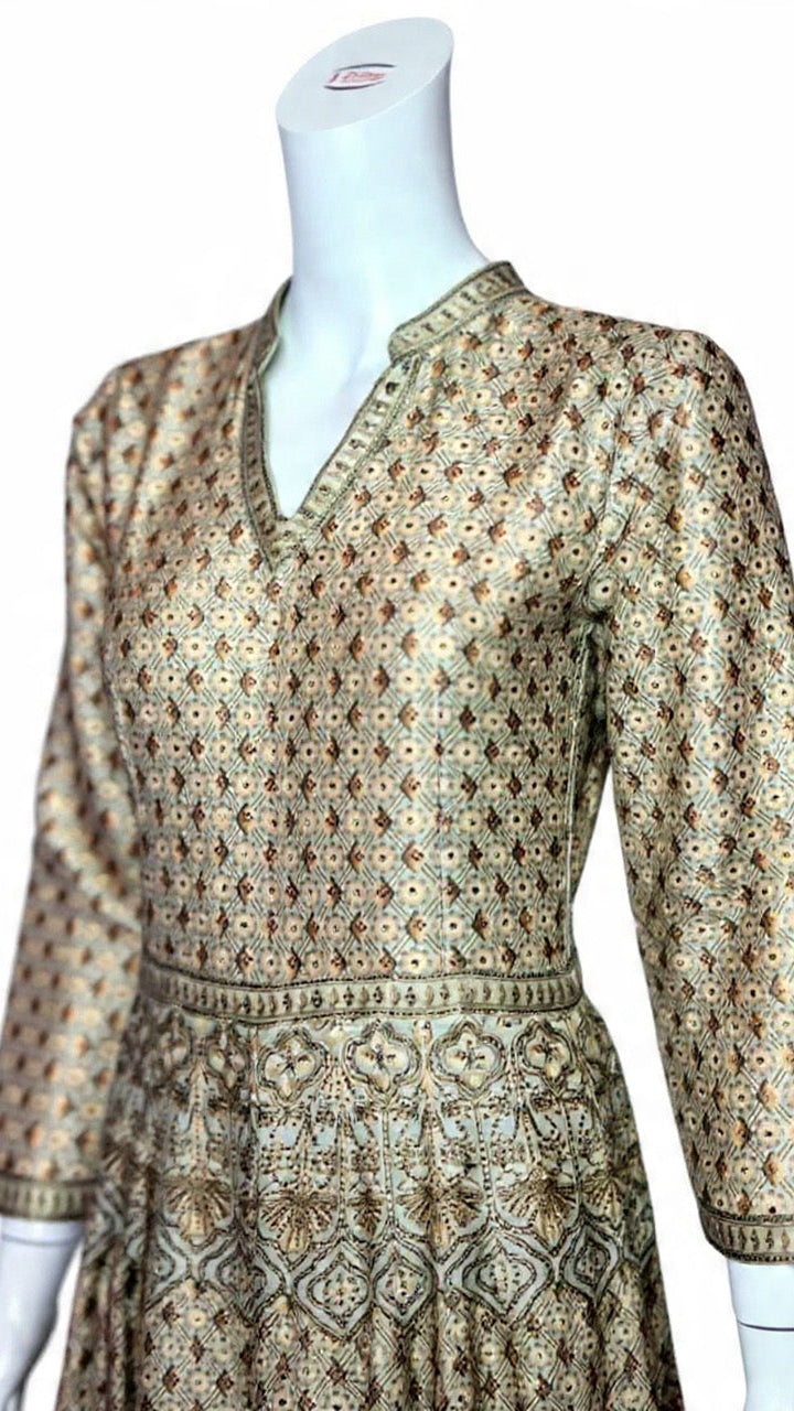 Beige Anarkali Dress