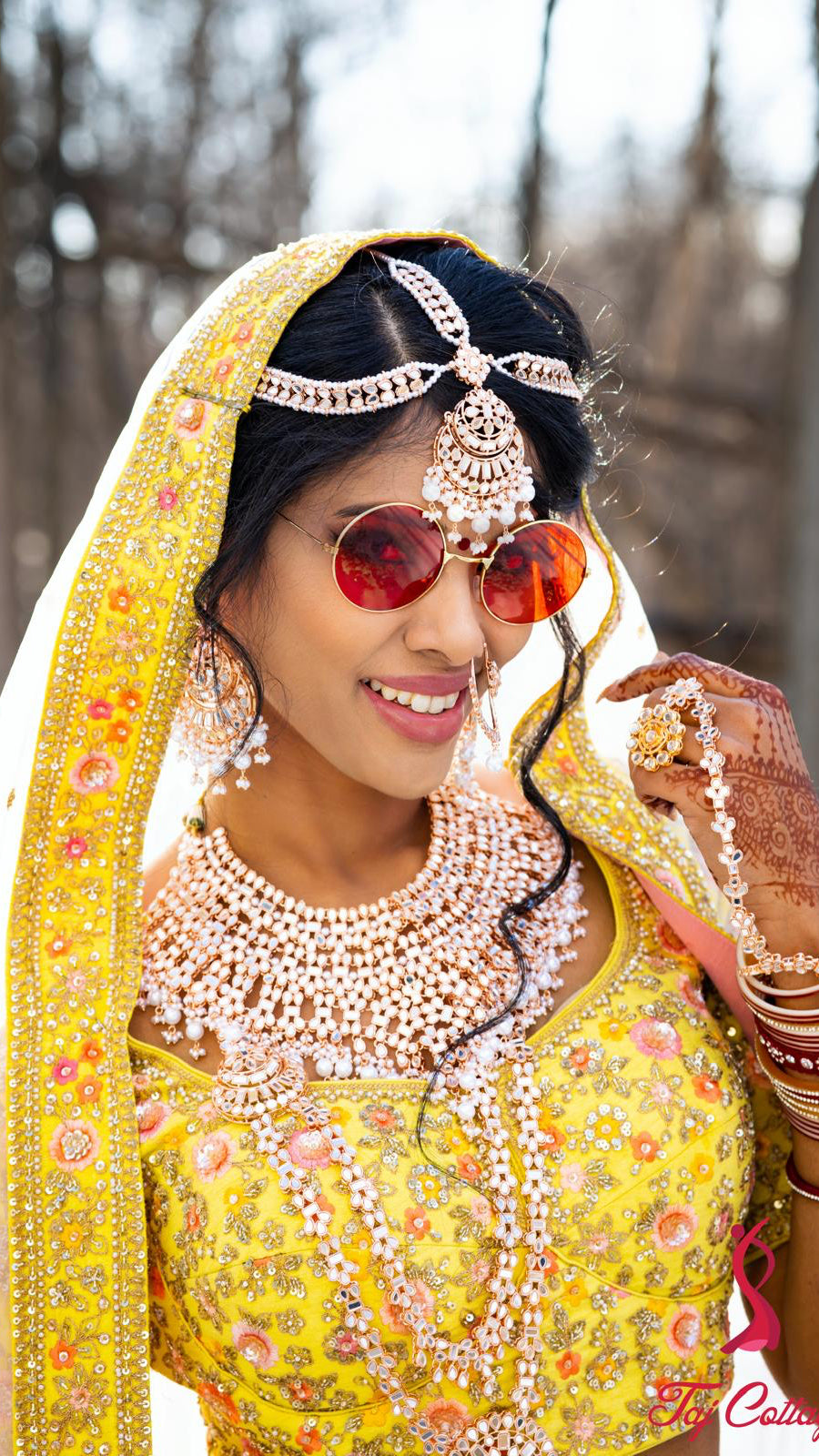 Yellow Color Bridal Lehnga Set