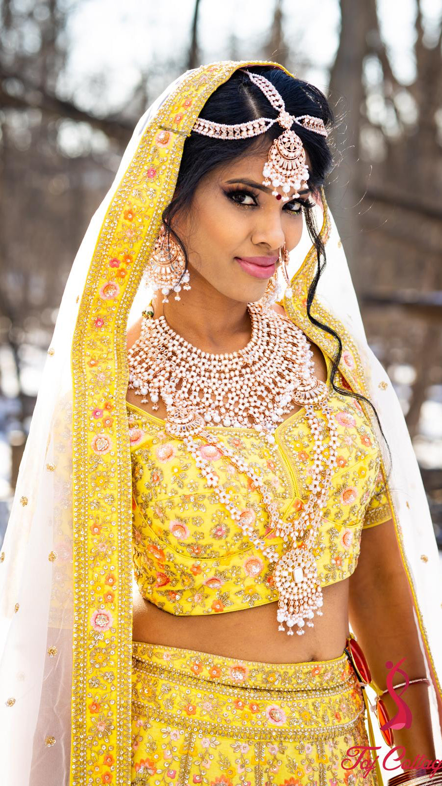 Yellow Color Bridal Lehnga Set