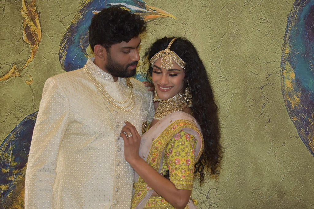 Yellow Color Bridal Lehnga Set
