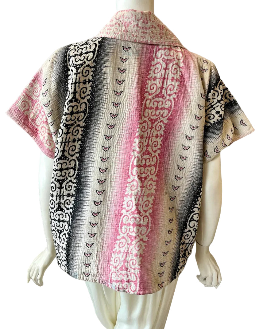 Reversible Upcycled  Kantha Work Jacket