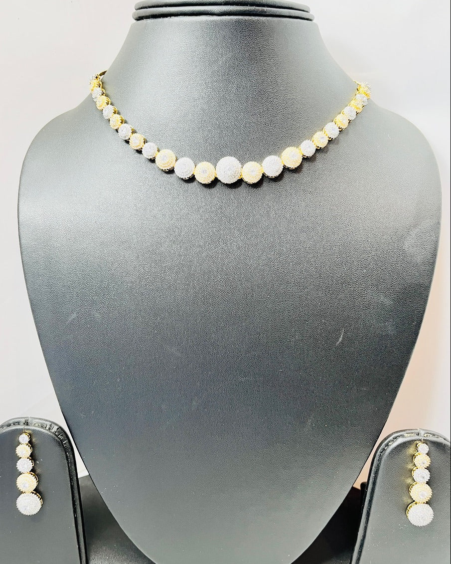 Gold and Silver Necklace Set