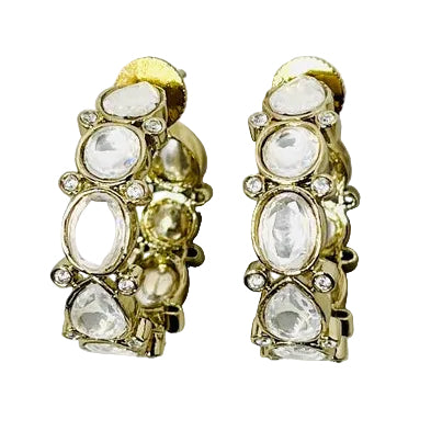 Sabyasachi Inspired Golden Kundan Earrings