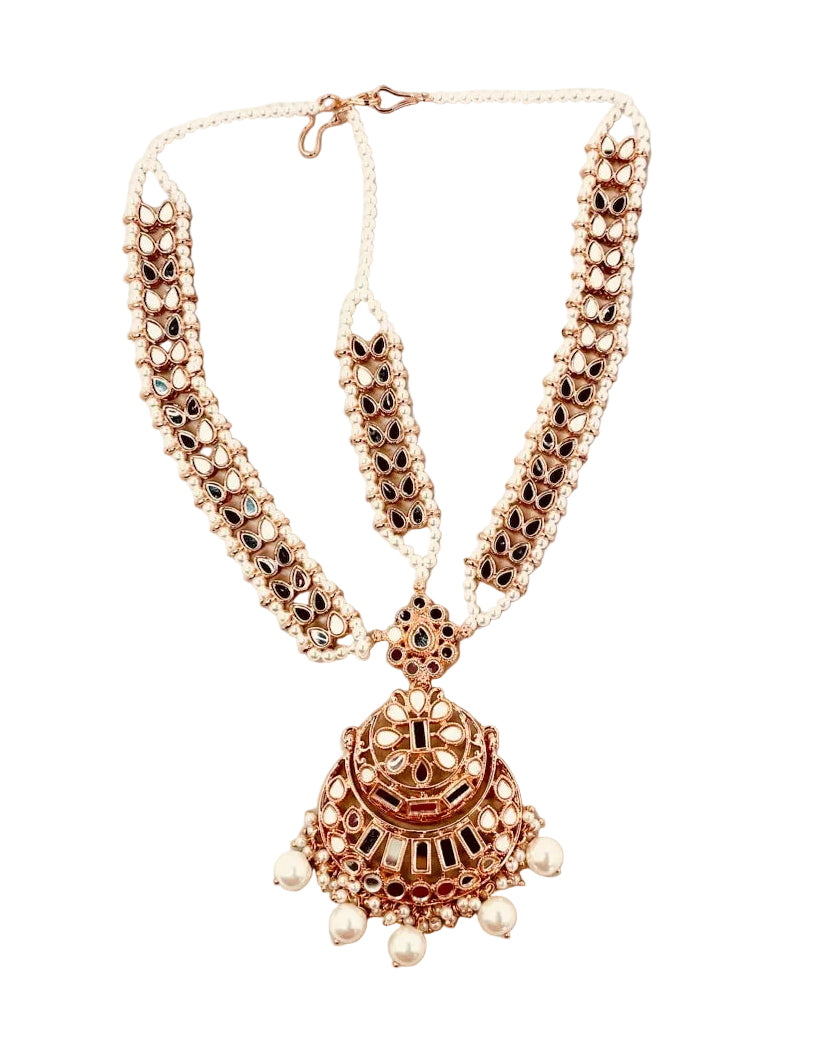Bridal Rose Gold Jewelry Set
