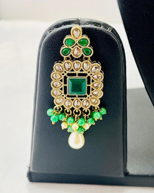 Green Kundan Choker Set