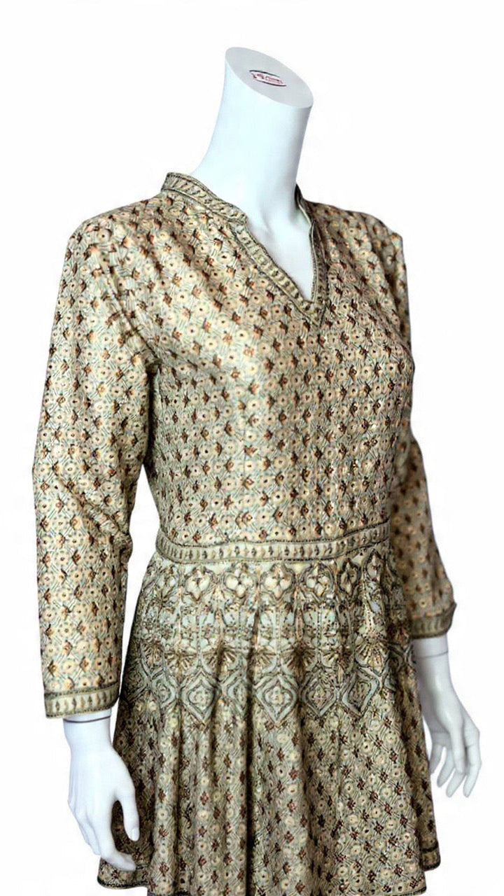Beige Anarkali Dress