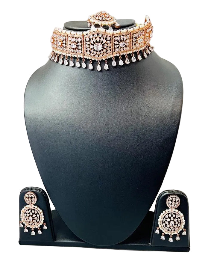 Rose Gold Choker Set