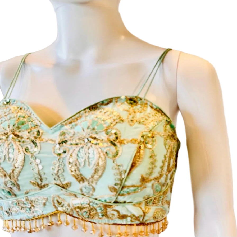 Sea Blue Ready-Made Blouse