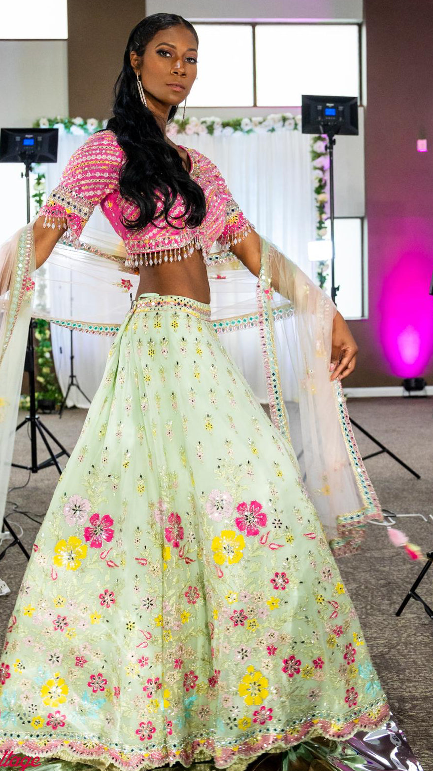 Light Green Bridal Lehnga