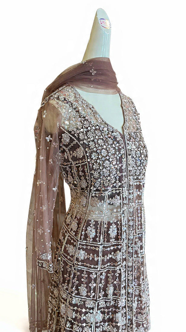 Champagne Color Lehnga Set