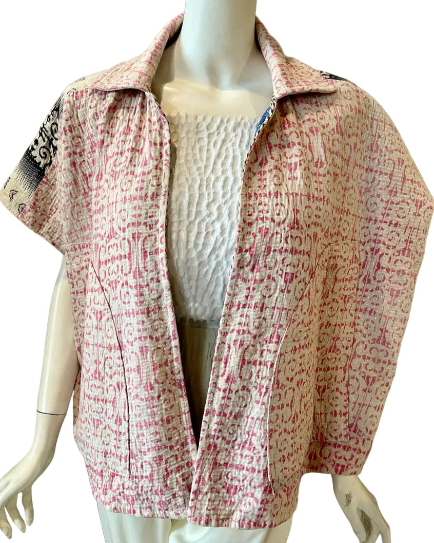 Reversible Upcycled  Kantha Work Jacket