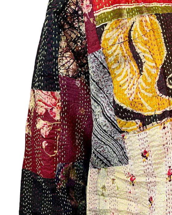 Upcycled Multi-Color Kantha Work Jacket