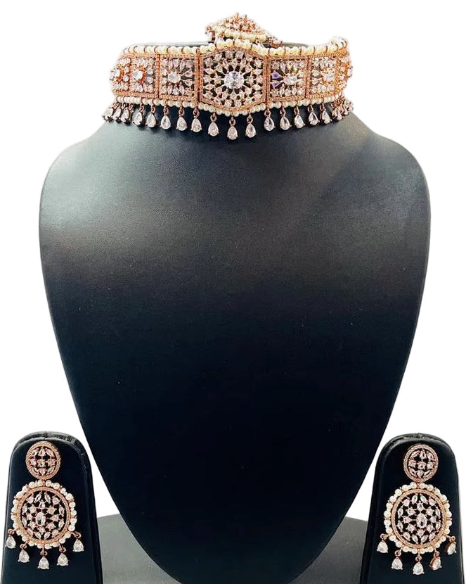 Rose Gold Choker Set