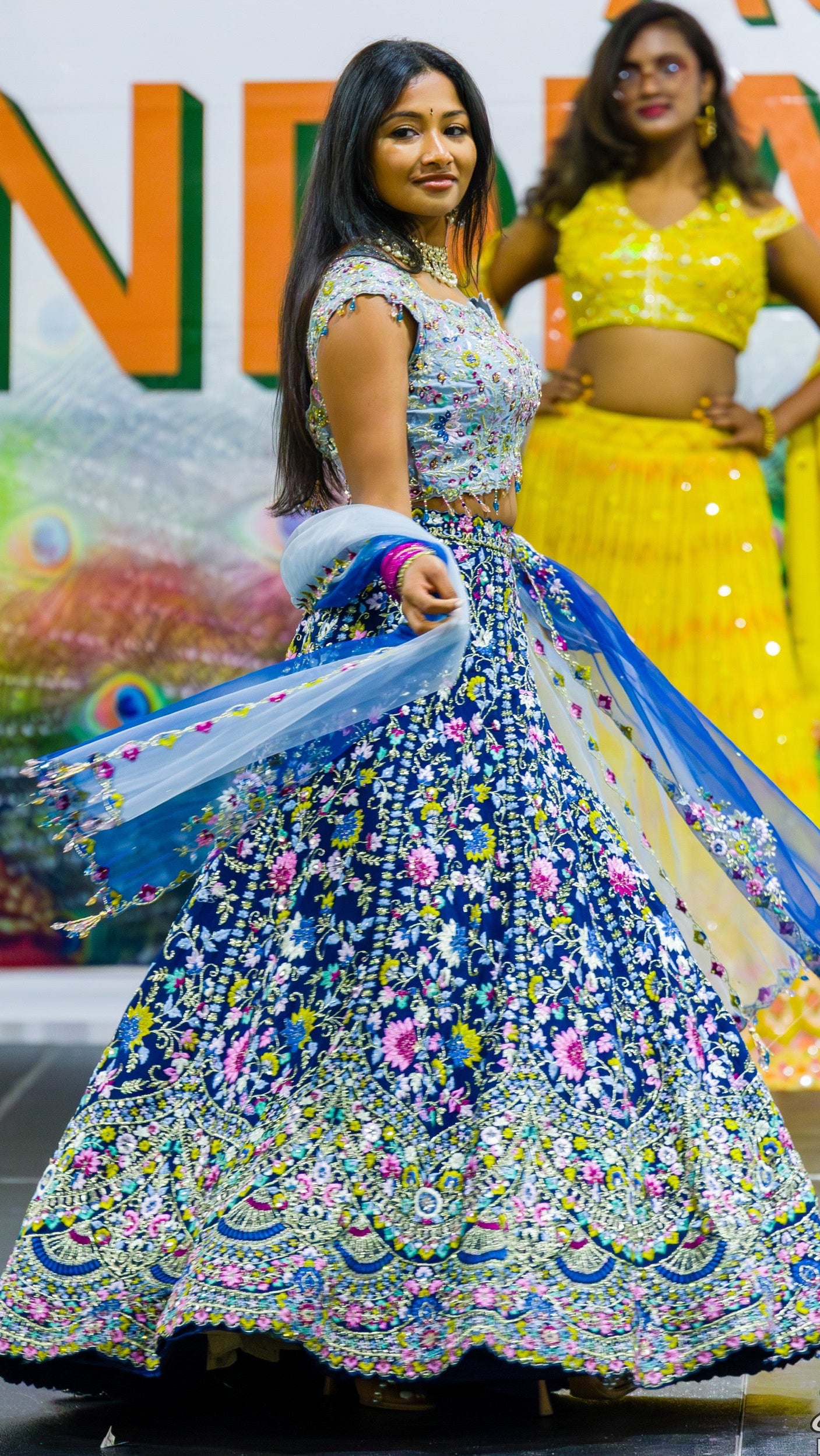 Blue Color Bridal Lehnga Set