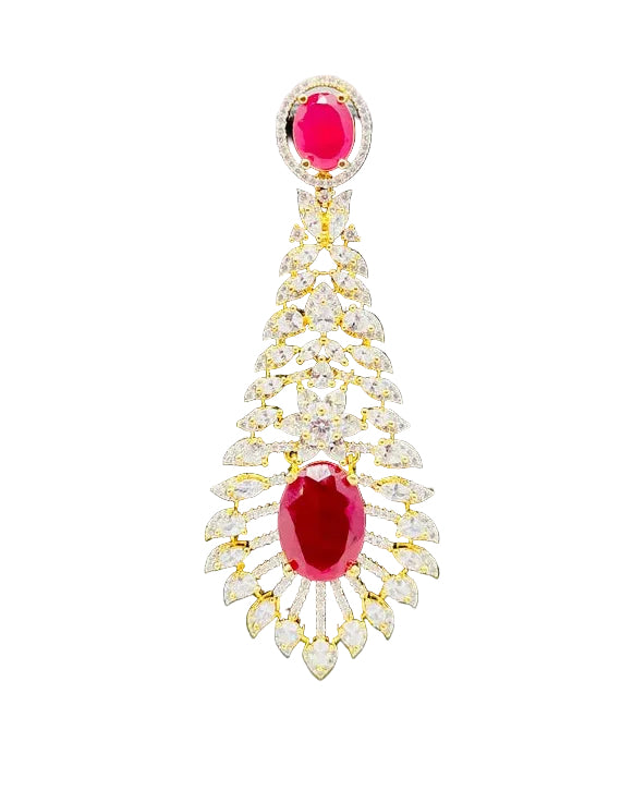 American Diamond Chocker Necklace Set