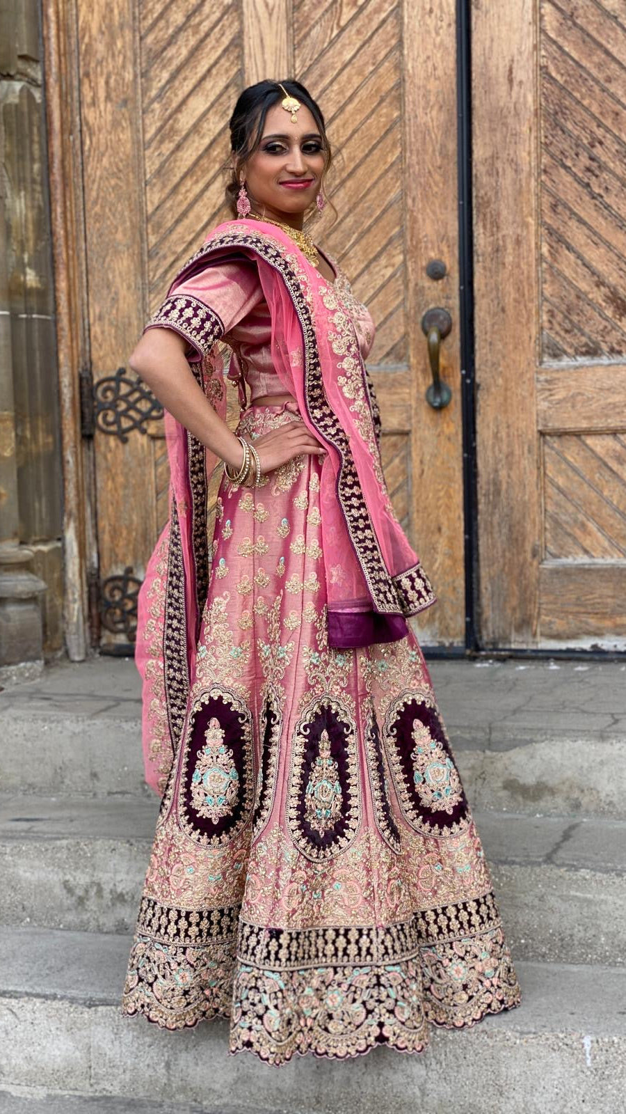 Pink Bridal Lehnga