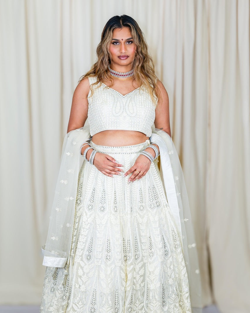 American Diamond Ruby Red Choker Set