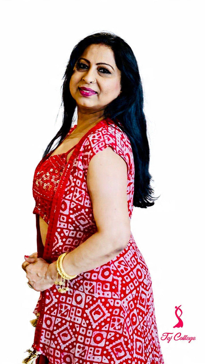 Red Color Readymade Dhoti Set