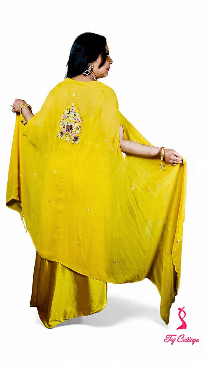 Yellow Color Readymade Dhoti Set