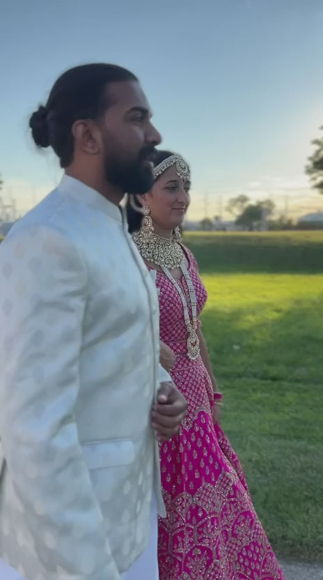 Dark Pink Bridal Lehnga