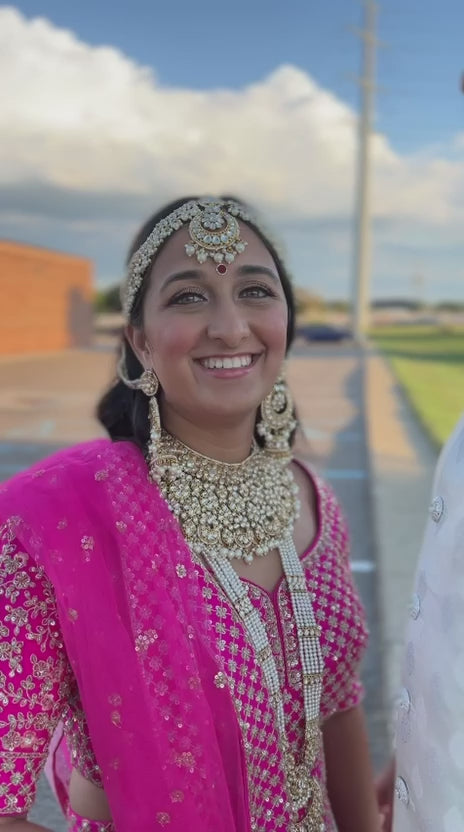 Dark Pink Bridal Lehnga