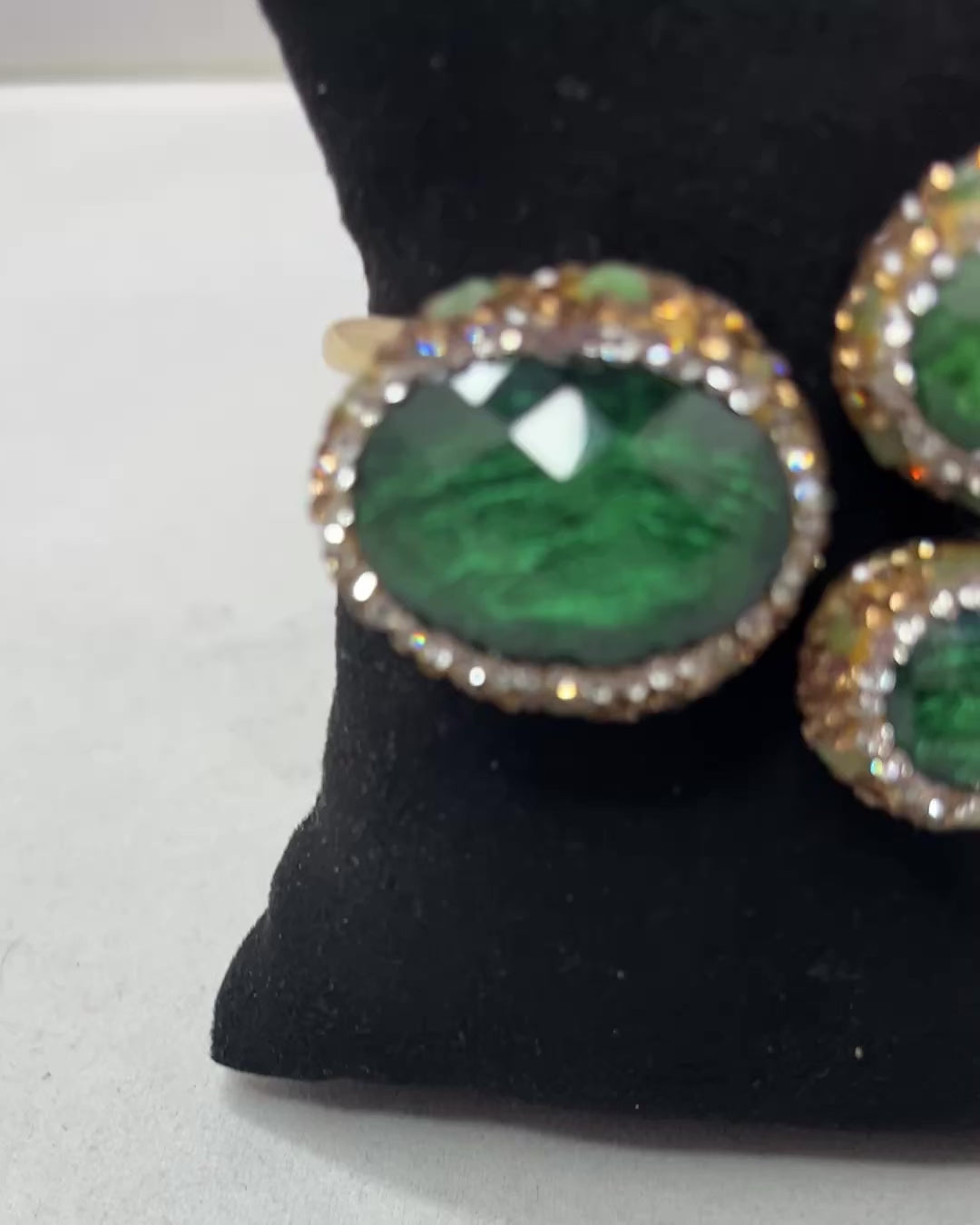 Sabyasachi Inspired Gold & Green Bracelet