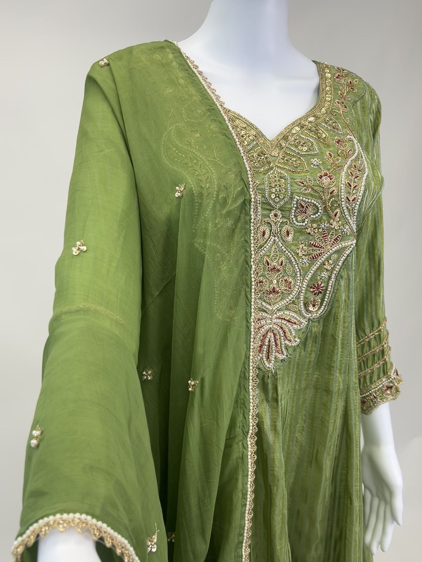 Green Palazzo Set