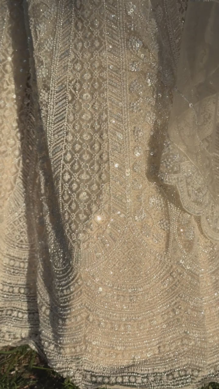 Off-White Bridal Lehnga Set
