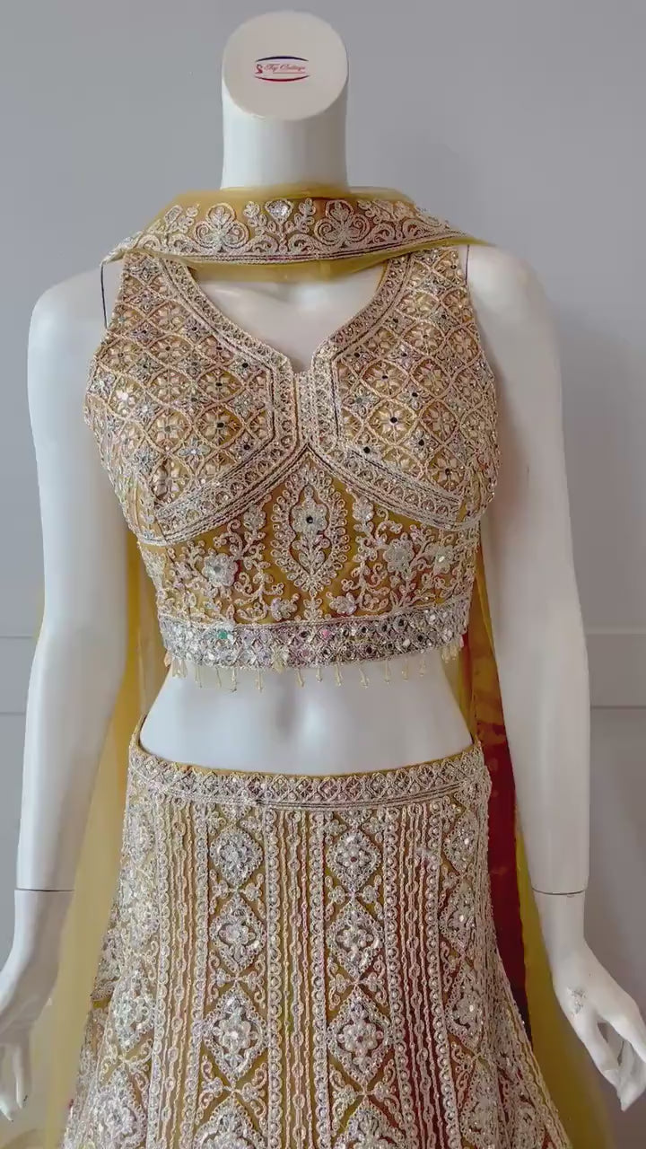 Mustard Color Lehnga