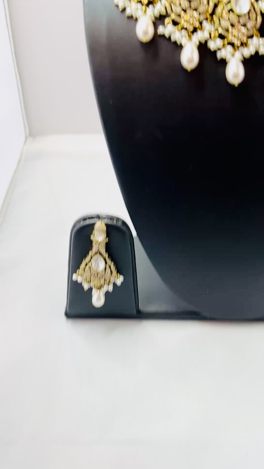 Kundan and Pearl Bridal Necklace and Tikka set
