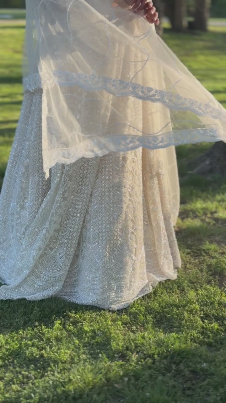 Off-White Bridal Lehnga Set