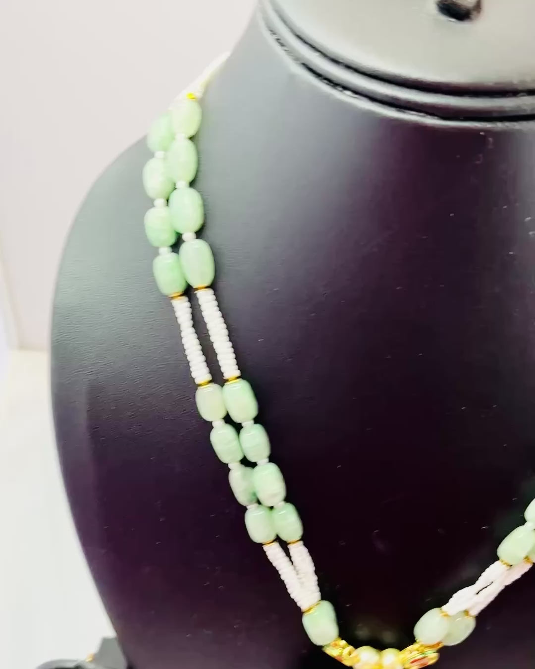 Mint Green Kundan Set