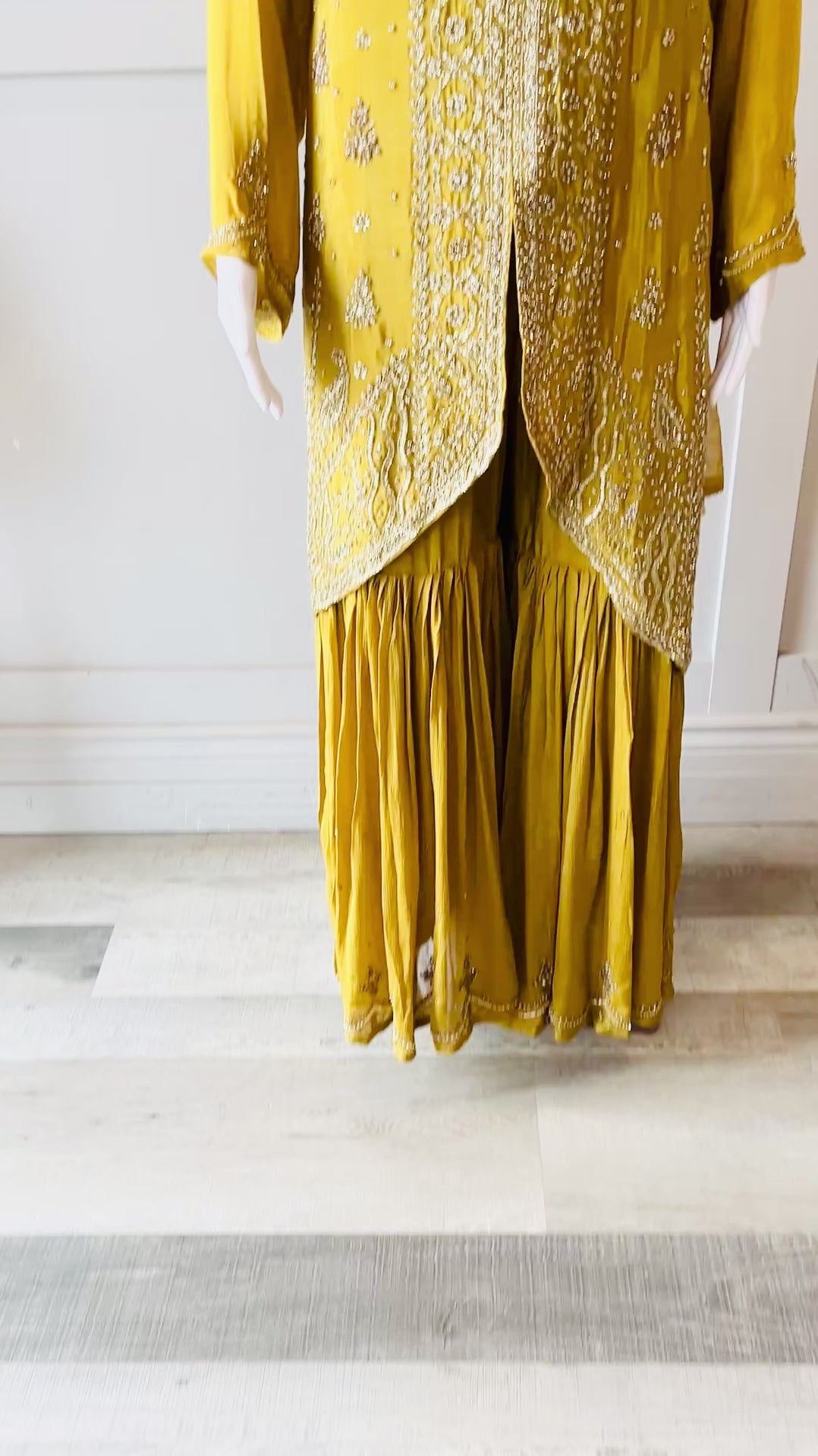 Mustard Color Sharara Set