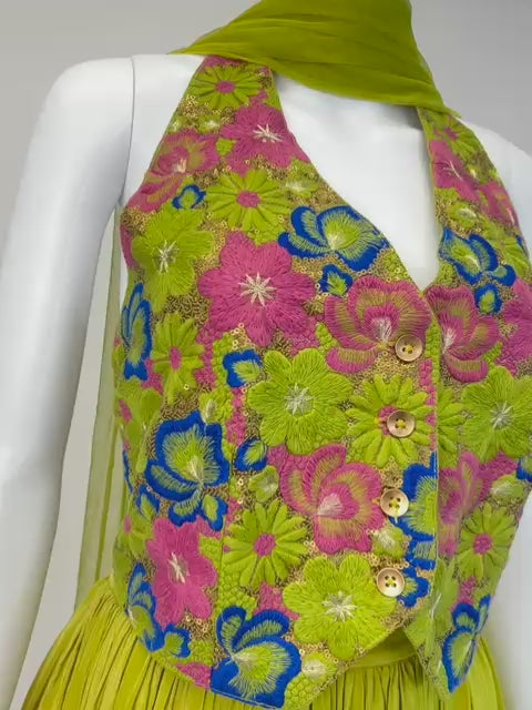 Olive Green Lehnga Set