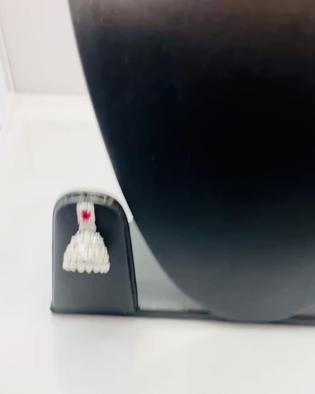 American Diamond Ruby Red Choker Set