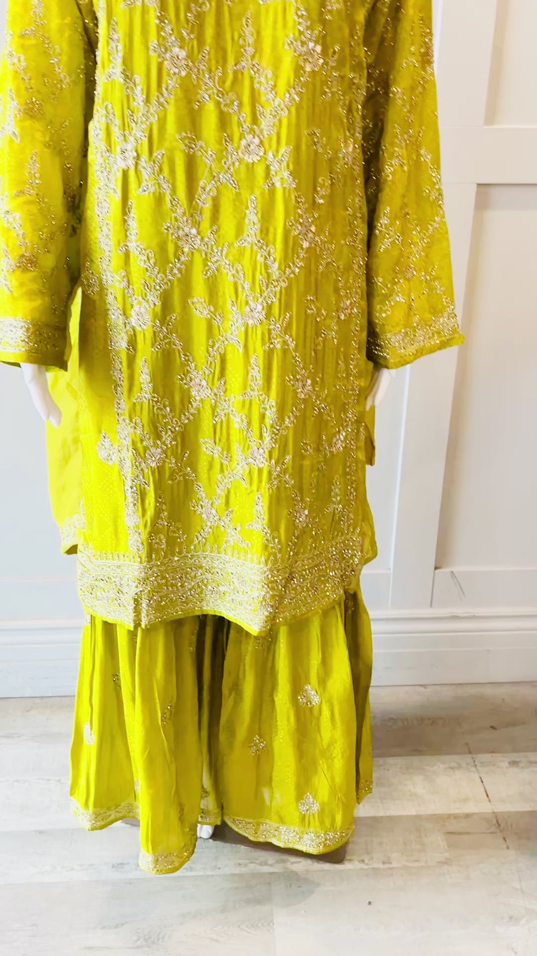 Yellow Sharara Set