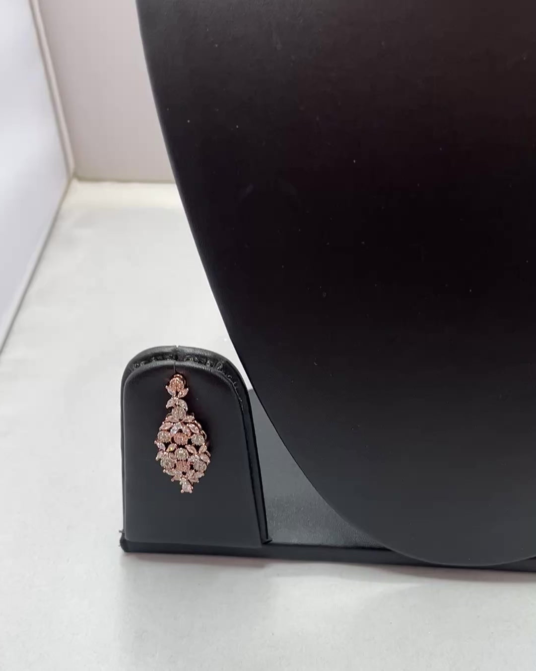 Rose Gold American Diamond Necklace Set