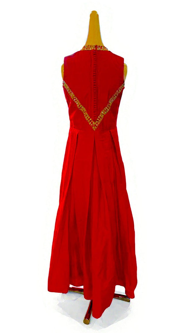 Red Anarkali Dress