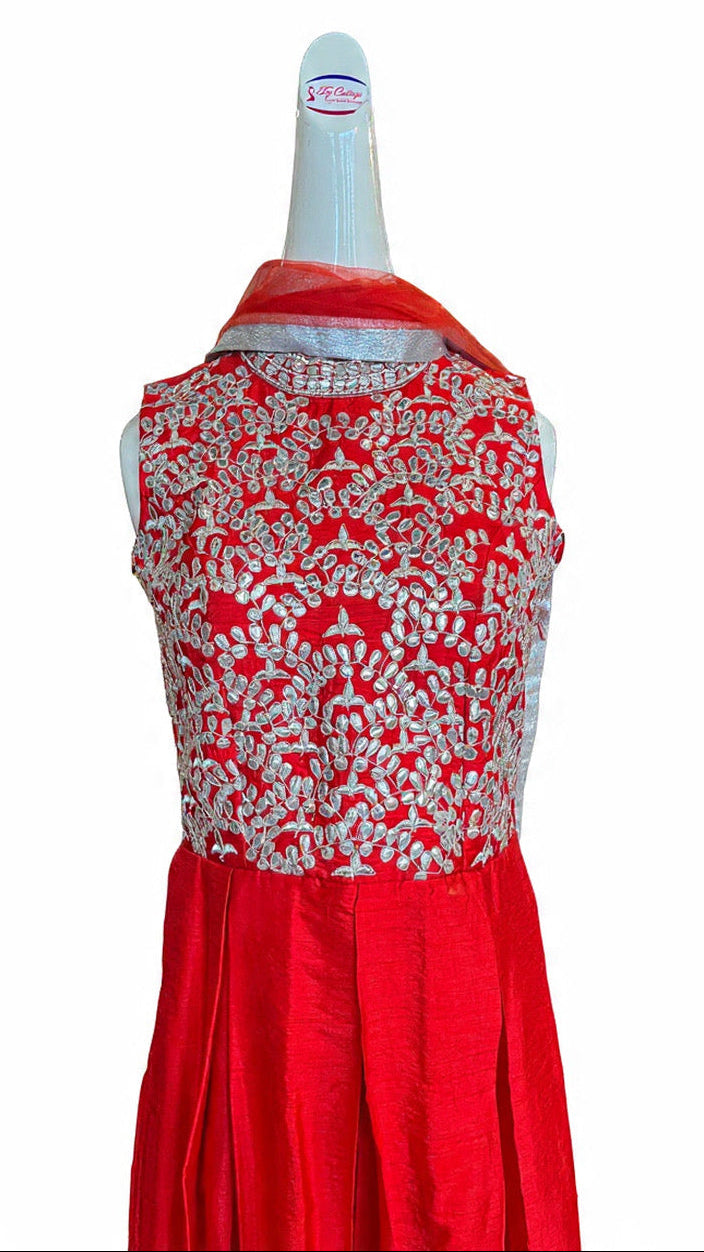 Red Anarkali Dress